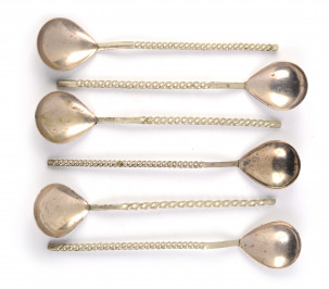 A Tray and Set of Spoons