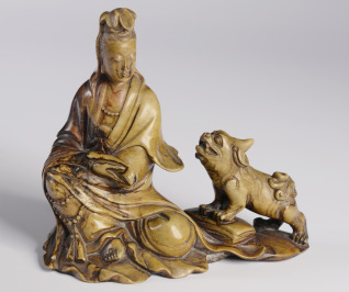 Guanyin with a Lion