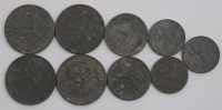 Soubor oběžných mincí - 9 ks