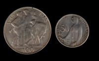 Dvojice stříbrných pamětních mincí []