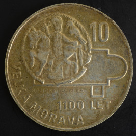 10 Kčs 1000. výročí Velké Moravy