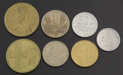 Soubor převážně oběžných mincí - 7 ks