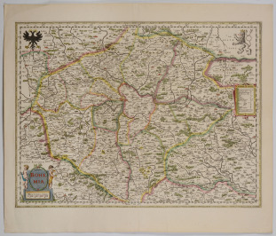 Mapa Bohemia [Willem Janszoon Blaeu (1571-1638)]