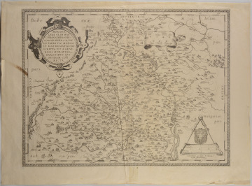 Landkarte Mährens von Fabricius [Pavel Fabricius (1519-1589)]