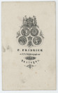 Vier Visitenkarten von Prag [František Fridrich (1829-1892)]