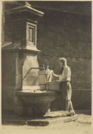 Girl at the fountain [Jan Lauschmann (1901-1991)]