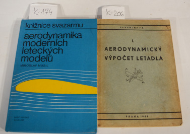 K174 kniha: AERODYNAMIKA LETECKÝCH MODELŮ, M. MUSIL, 1978