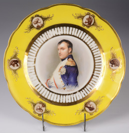 Plate with Napoleon`s Portrait
