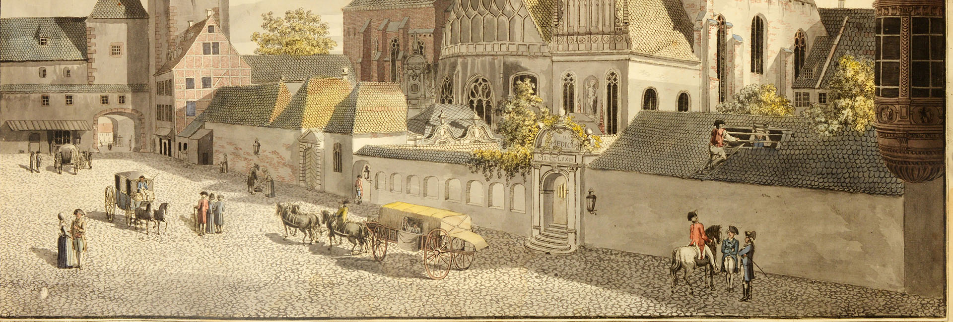 VIEW OF THE SAINT PAUL`S CHURCH IN LEIPZIG [Carl Benjamin Schwarz (1757-1813)]