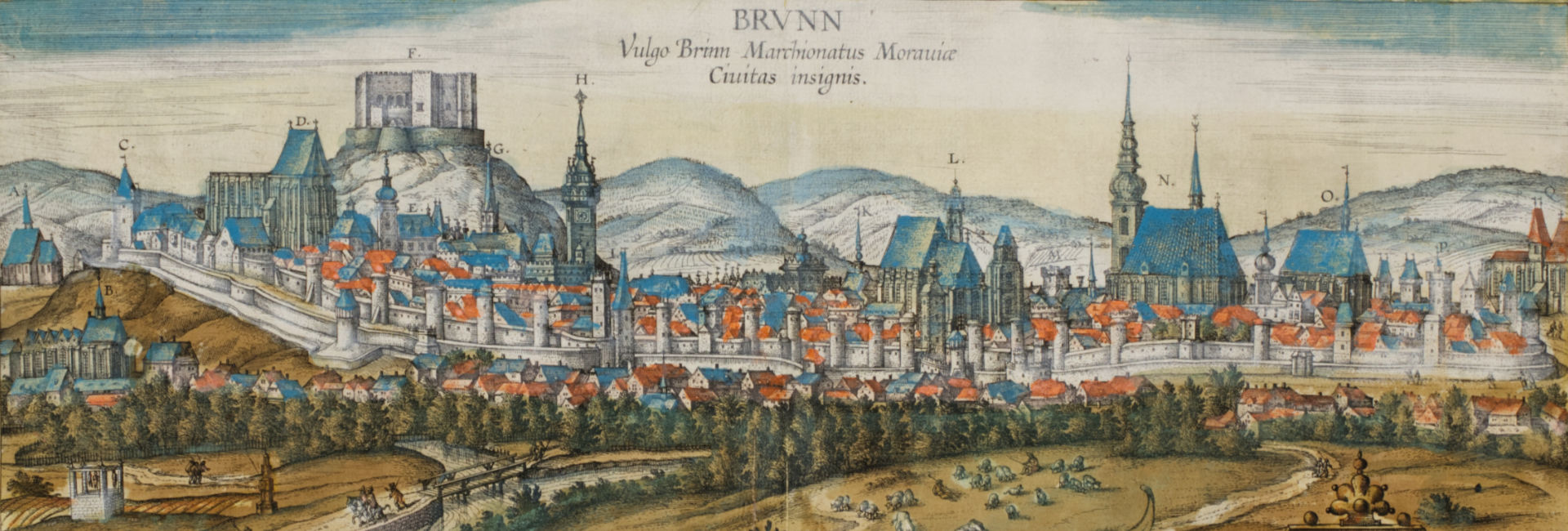 VIEW OF BRNO [Joris Hoefnagel (1542-1600)]
