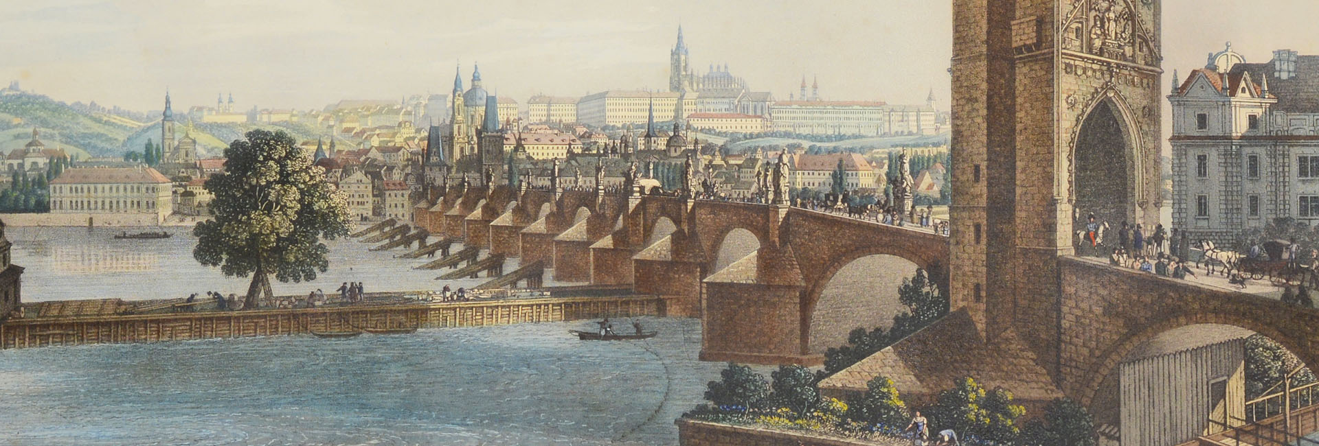CHARLES BRIDGE [Vincenc Morstadt (1802-1875)]